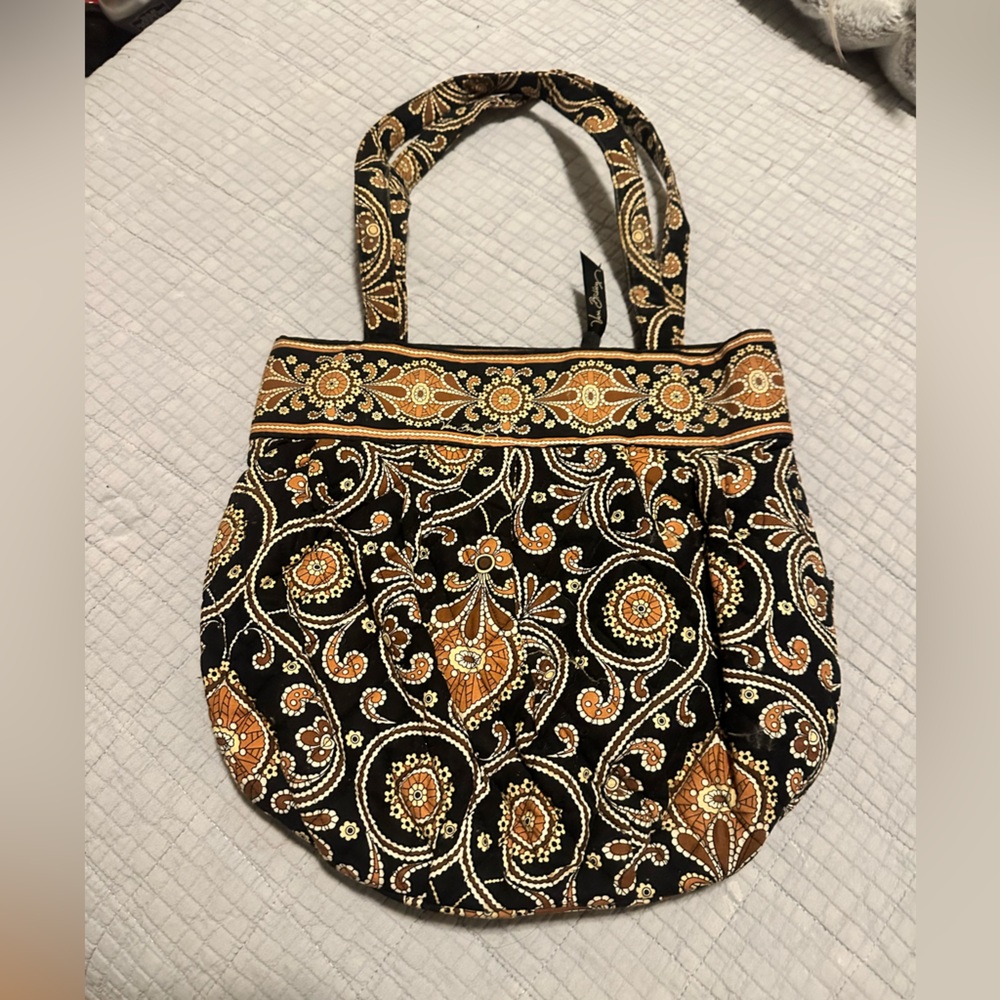 Vera Bradley Morgan tote shoulder bag cafe latte